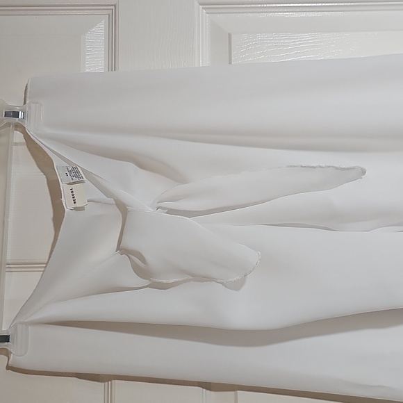 NWOT Merona Semi-sheer white Swim Vacation coverup pants w Waist Tie Medium - Picture 3 of 13